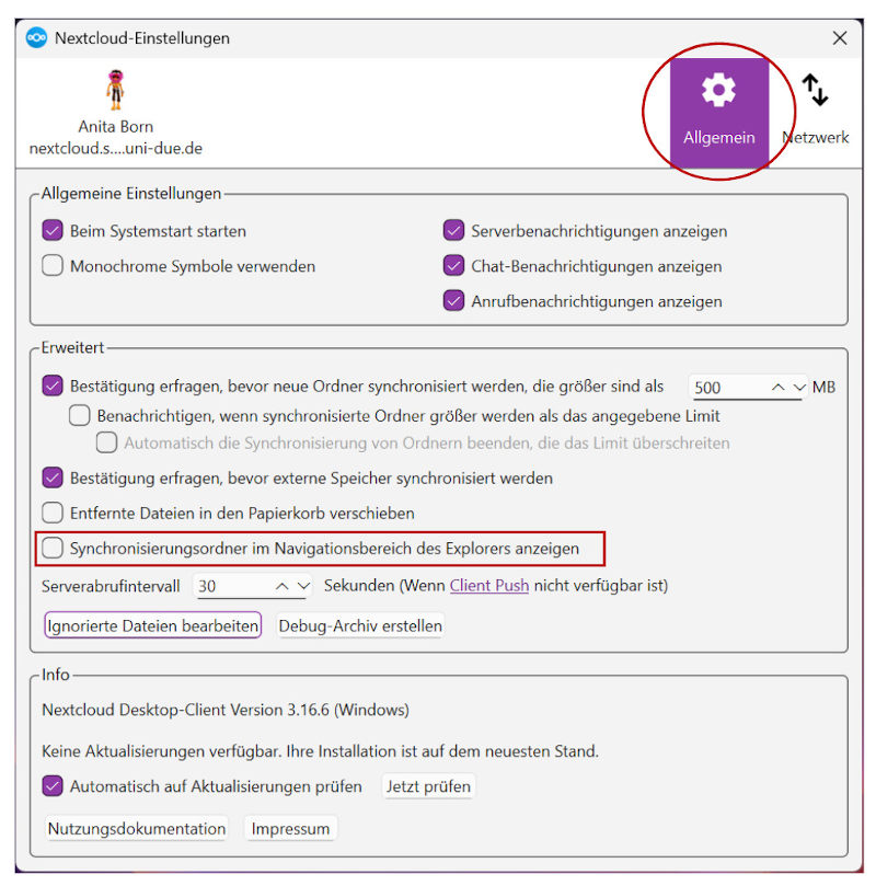 Nextcloud-Standardlink2