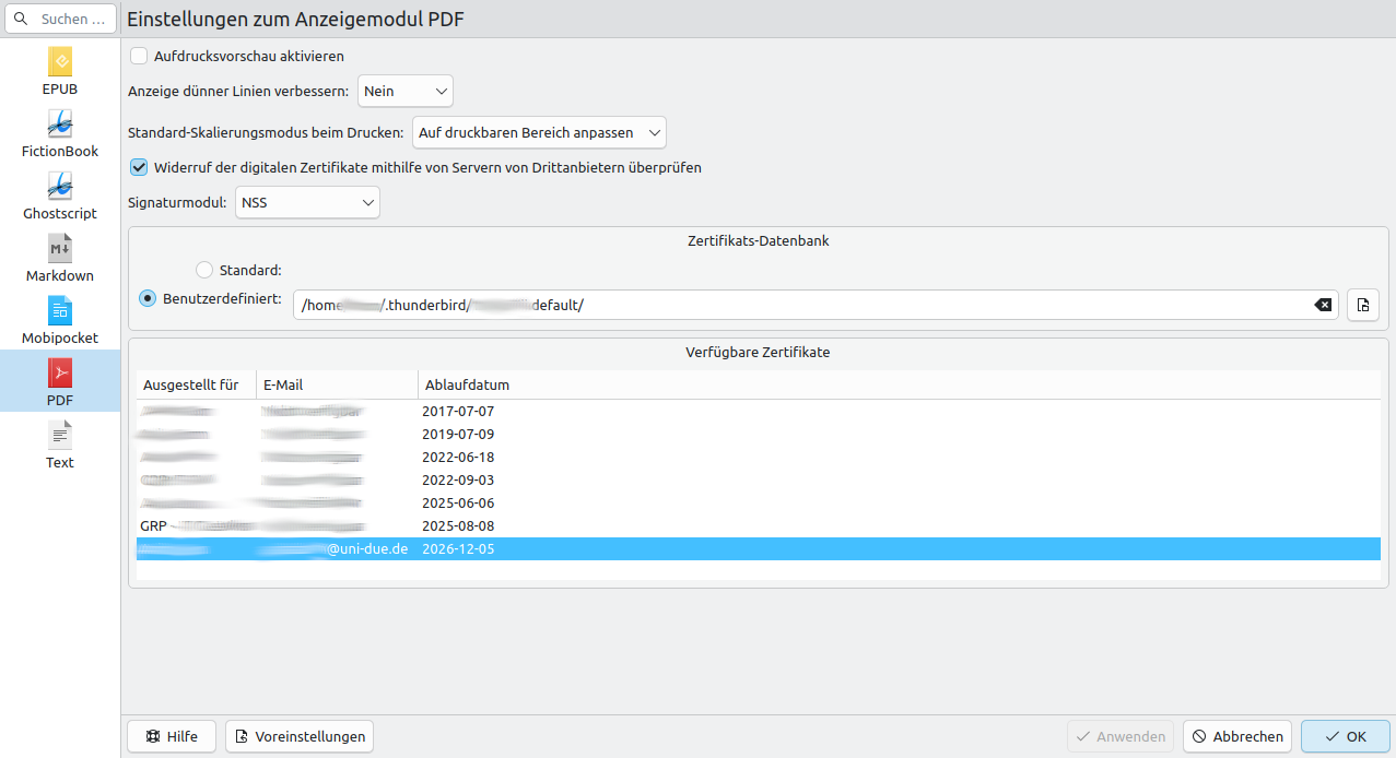Zertifikatsspeicher einbinden 2